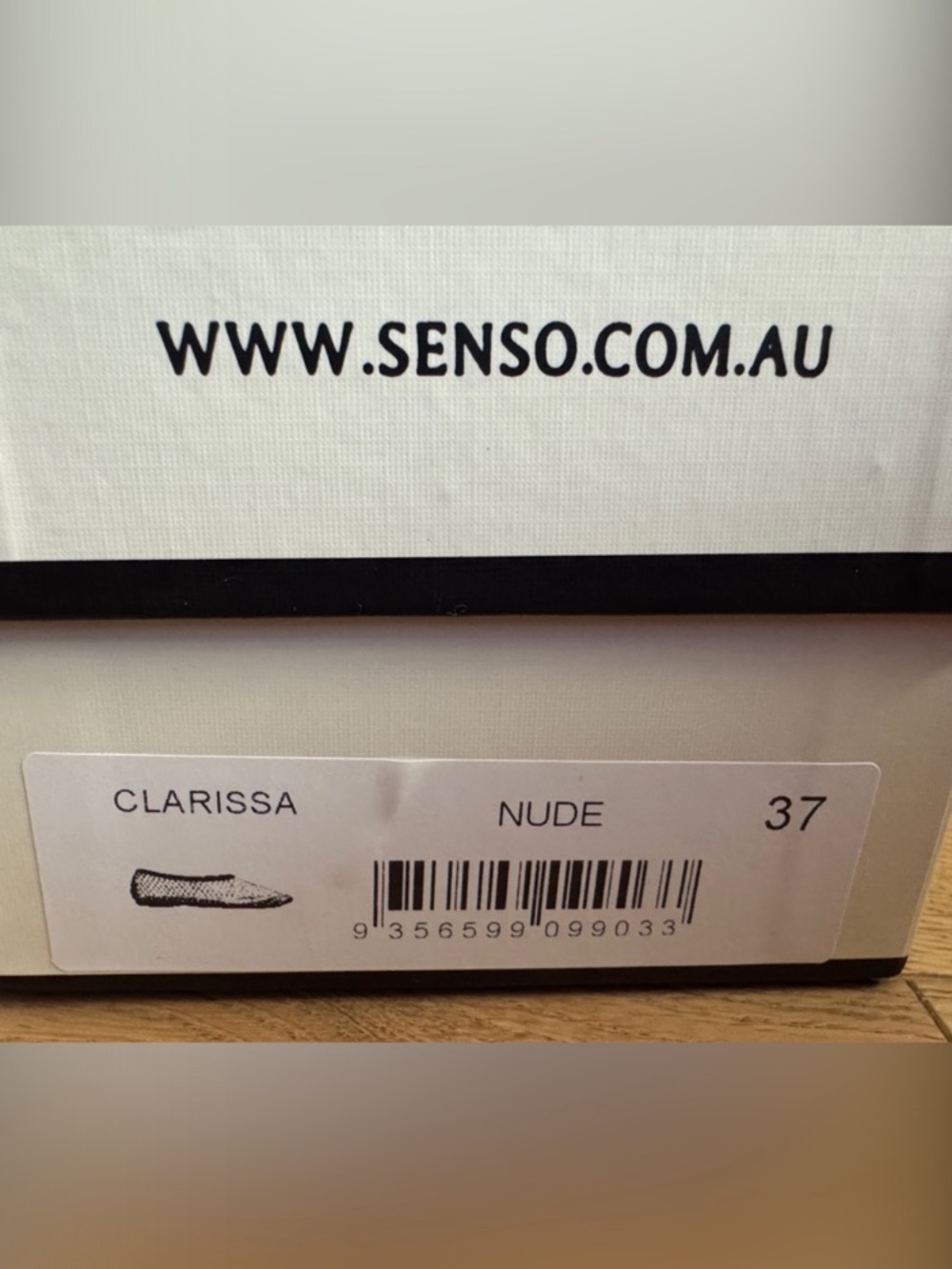 NWT!!! GORGEOUS Senso Women's Nude Crystal Mesh Ballet Flat, size 37 - Picture 4 of 8